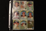 Lot of (9) Baseball Cards, Fred Gladding (Astros), Bob Watson (Astros), Jim Wynn (Astros), George