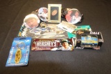 Lot of Dale Earnhardt memorabilia: 2 Magnets, 3 keychains,2 