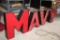 BOX OF M.A.V.Y. SIGN PARTS