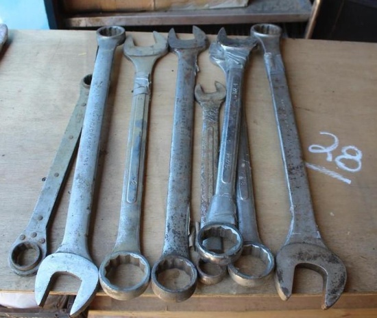 LOT OF MISC COMBINATION WRENCHES
