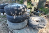 PALLET OF MISC TIRES AND RIMS