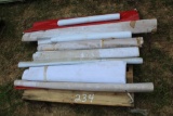 PALLET OF AWNING AND BANNER MATERIAL