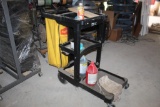 PLASTIC JANITORIAL CART