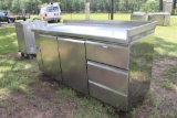 STAINLESS COOLER W/ CUTTING BOARD