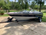 1989 MAXIM SKID BOAT W/ TRAILER