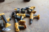 LOT OF DEWALT BATTERY POWERED TOOLS