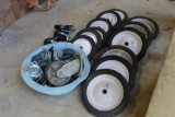 LOT OF WHEELS/SMALL CASTERS