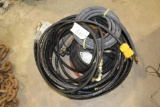 LOT OF AIR AND HYDRAULIC HOSE