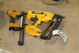 DEWALT NAIL GUN W/ BOSCH STAPLE GUN