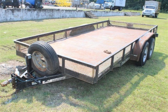 ONEAL TRAILERS DOUBLE AXLE 14 PLY TIRES 19' X 7' SIDED TAG TRAILER