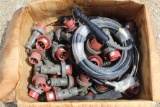 BOX OF ASSORTED 3 PHASE ELECTRIC PLUGS