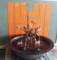 ALZHEIMER'S BENEFIT LOT | COPPER EGRET and IRIS WATER FOUNTAIN