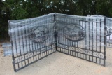 20FT BI PARTING WROUGHT IRON GATE