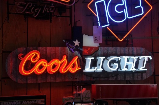 ELECTRIC COORS LIGHT SIGN