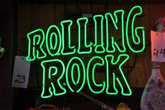 ELECTRIC ROLLING ROCK SIGN
