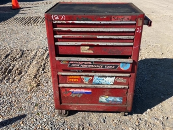 SNAP ON TOOLBOX ON WHEELS WITH CONTENTS