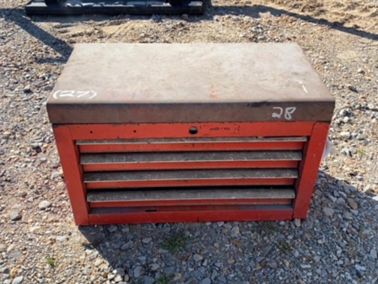 4 DRAWER TOOLBOX WITH CONTENTS