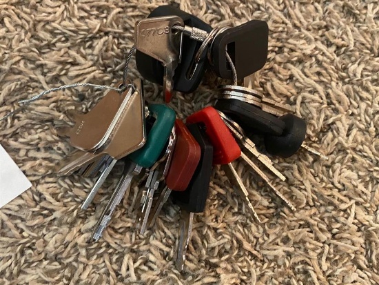 SET OF EQUIPMENT KEYS