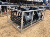 6FT HYDRAULIC SKID STEER GRAPPLE BUCKET ATTACHMENT