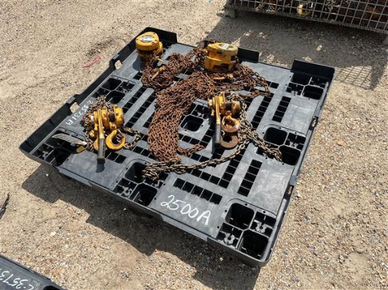 PALLET OF 1/2 TON COMEALONGS AND CHAINFALLS