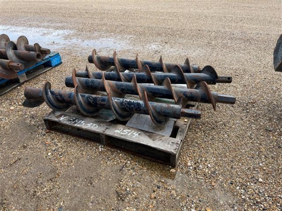 PALLET OF 4 AUGER BITS