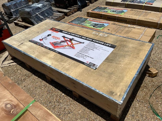 TMG 6,000LB PORTABLE MID-RISE CAR SCISSOR LIFT