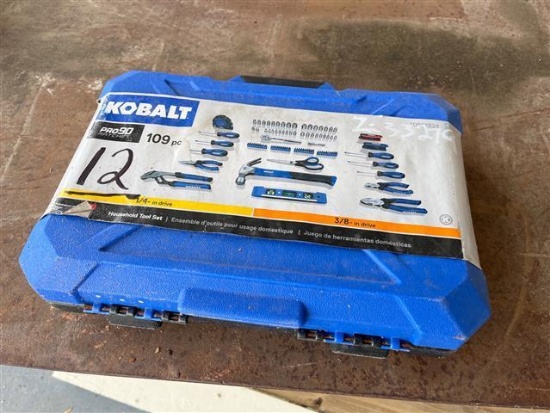 TOOL BOX W/ KOBALT 109 PIECE TOOL KIT