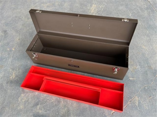 PROTO 32IN BROWN TOTE WITH RED TRAY