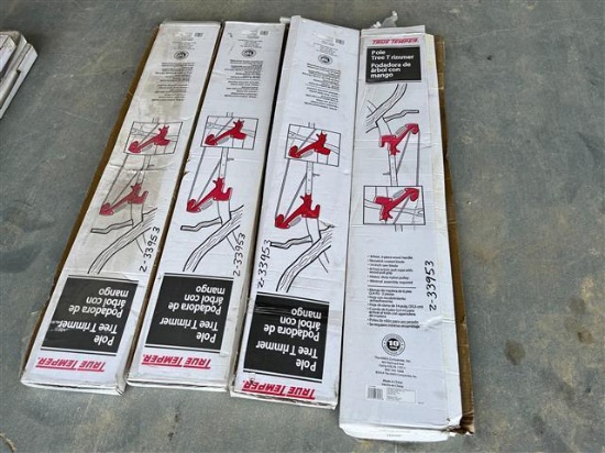 LOT OF 4 TRUE TEMPER POLE TREE TRIMMERS