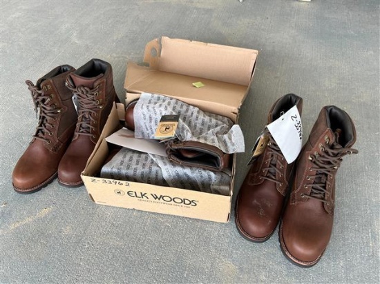 LOT OF 3 PAIRS OF ELK WOODS WATERPROOF BOOTS
