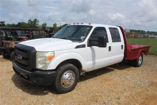 2011 FORD F350 SUPER DUTY FLATBED TRUCK