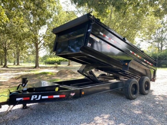 2022 PJ 16FT LANDSCAPE DUMP TRAILER