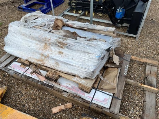 PALLET OF FIRE BLANKET MATERIAL
