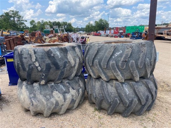 LOT OF (4) EQUIPMENT TIRES