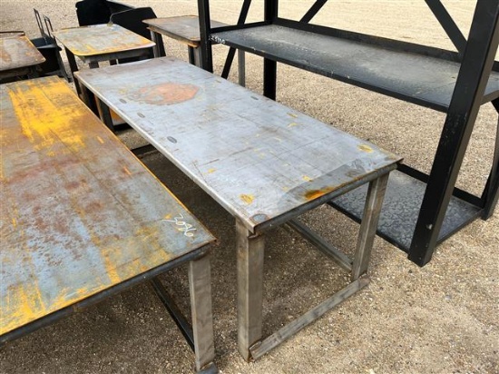 30IN X 90IN METAL STACKING TABLE