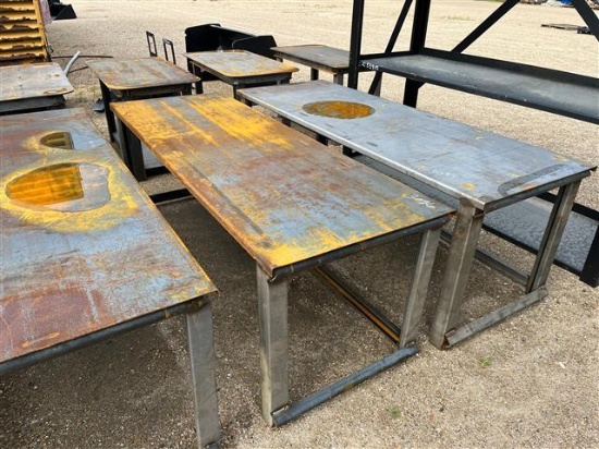 30IN X 90IN METAL STACKING TABLE
