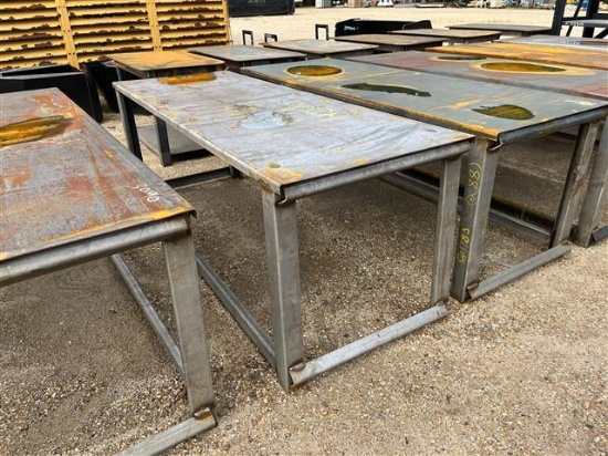 30IN X 90IN METAL STACKING TABLE