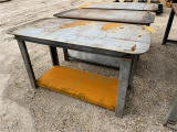 30IN X57IN SMALL METAL TABLE