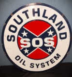 SOUTHLAND OIL SYSTEM METAL SIGN