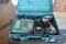 MAKITA BATTERY POWERED DRILL W/ CASE AND CHARGER W/ EXTRA BATTERY