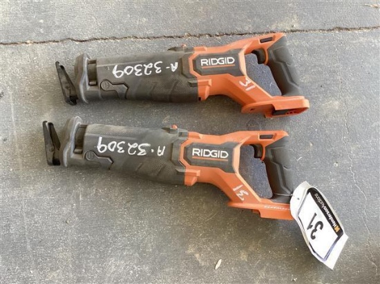 LOT OF 2 RIGID R8647 RECIPROCATING SAWS