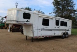 2006 BISON ALUMA SPORT 24FT GOOSENECK HORSE TRAILER