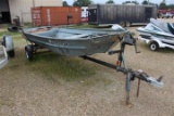 1975 DURACRAFT 14FT ALUMINUM FISHING BOAT