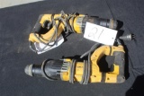 LOT OF 2 DEWALT ELECTRIC 3 MODE D-HANDLE DRILLS