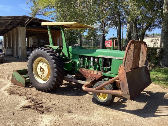 JOHN DEERE 4020 TRACTOR WITH WALDEN 8FT PUSH BLADE