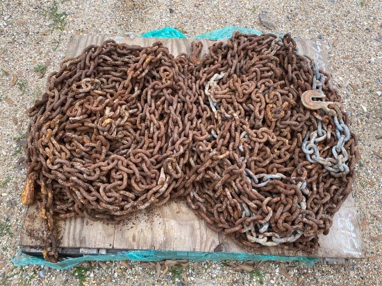 PALLET OF 1/2IN CHAINS