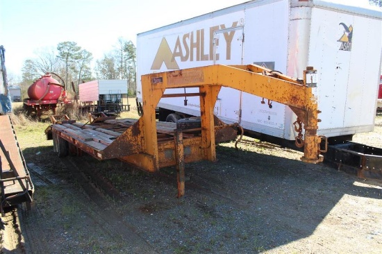 2007 ECONOLINE DC1223DE GOOSENECK 23FT FLATBED TRAILER