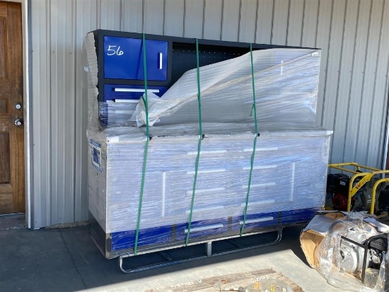 2022 STEELMAN 7FT 18 DRAWER WORK BENCH