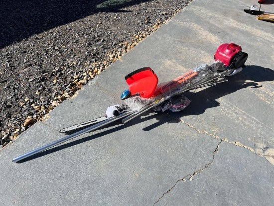 GX 50 HONDA COPY, 12 FT POLESAW/HEDGE/BRUSH CUTTER COMBO