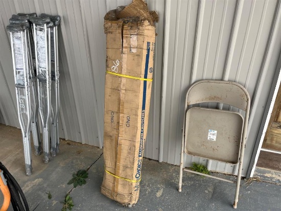 LOT OF 5 PAIRS OF CRUTCHES